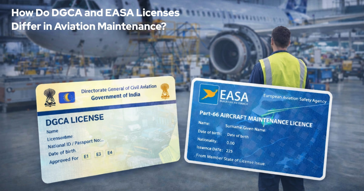 How Do DGCA and EASA Licenses Differ in Aviation Maintenance?